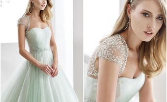 Váy cưới đẹp chất voan đính kim sa tinh tế - Blog Marry