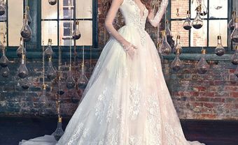 Váy cưới đẹp phong cách công chúa phối ren voan cầu kỳ - Blog Marry