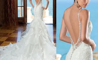Váy cưới hở lưng khoe trọn vẻ gợi cảm và quyến rũ - Blog Marry