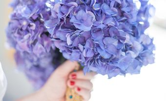 Hoa cầm tay cô dâu kết từ hoa cẩm tú cầu xanh ngọt ngào - Blog Marry