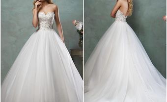 Váy cưới đẹp cúp ngực phong cách công chúa tuyệt đẹp - Blog Marry