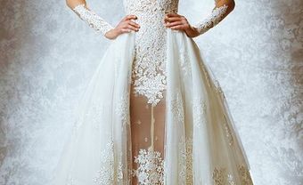 Váy cưới đẹp đuôi cá kết hợp đuôi váy rời ấn tượng - Blog Marry