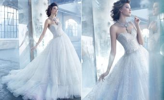 Váy cưới đẹp dáng công chúa đính kim tuyến lấp lánh - Blog Marry