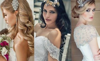 Cách phối phụ kiện tuyệt đẹp cho tóc cô dâu mùa cưới Thu Đông - Blog Marry