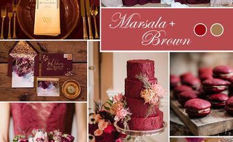 Trang trí tiệc cưới ấn tượng với theme cưới màu đỏ Marsala - Blog Marry