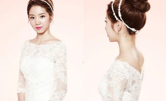 Tóc cô dâu đẹp bới cao phong cách Hàn Quốc - Blog Marry