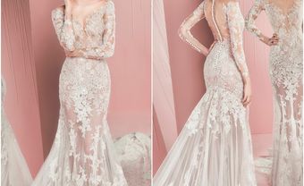 Váy cưới đẹp tuyệt vời chất liệu ren xuyên thấu quyến rũ - Blog Marry