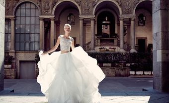 Váy cưới đẹp phong cách crop top hiện đại và ấn tượng - Blog Marry