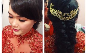 Tóc thắt bím lỏng cho cô dâu thêm đẹp trong bộ áo dài - Blog Marry