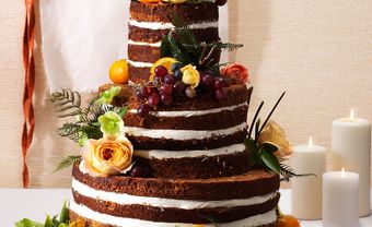 Bánh cưới đẹp phong cách mộc vị chocolate kem tươi - Blog Marry