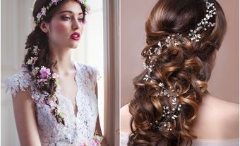 5 xu hướng phụ kiện tóc cô dâu đẹp ngất ngây nổi bật nhất 2017 - Blog Marry