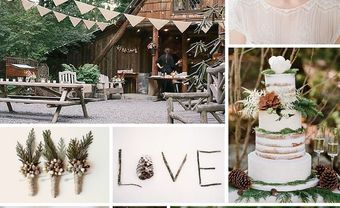 Theme cưới đẹp với tông gỗ trầm và xanh rêu mộc mạc - Blog Marry