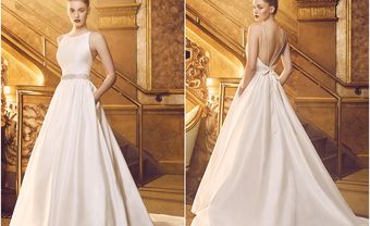 Váy cưới đẹp dáng xòe phong cách tối giản hiện đại - Blog Marry