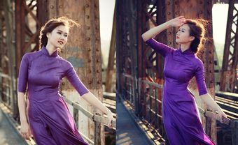 Áo dài màu tím Huế - Nét dịu dàng pha lẫn trầm tư - Blog Marry