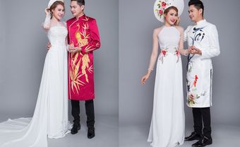 Diễn viên Minh Luân tình tứ với Hồ Bích Trâm trong trang phục áo dài cưới - Blog Marry