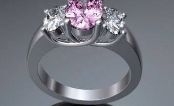 12 mẫu nhẫn đính hôn đính đá sắc hồng ngọt ngào khiến phái đẹp mê mẩn - Blog Marry