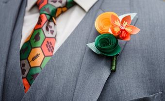 10 mẫu hoa cài áo chú rể sáng tạo độc đáo - Blog Marry
