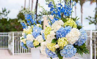 Hoa cưới cẩm tú cầu trắng - xanh cho đám cưới dịu ngọt - Blog Marry