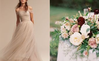 Dusty Rose - Màu hồng tro sẽ "thống trị" các lễ cưới năm 2017 - Blog Marry