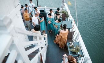 Đám cưới du thuyền đẹp mơ màng giữa sóng nước Hạ Long của cô dâu Philippines không ngại chủ động tìm kiếm tình yêu - Blog Marry