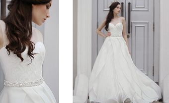Váy cưới xếp tầng bồng bềnh như công chúa cổ tích - Blog Marry