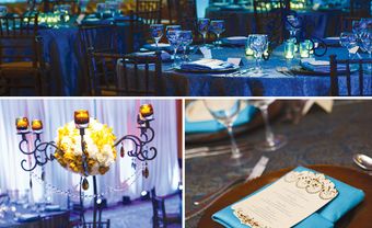 Mang sắc xanh của biển vào bàn tiệc cưới - Blog Marry