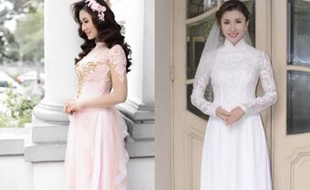 Nguyệt Ánh đẹp kiêu sa trong tà áo dài cưới truyền thống - Blog Marry