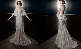 Cô dâu tóc ngắn xinh đẹp trong thiết kế mới nhất từ Galia Lahav - Blog Marry