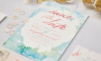 Thiệp cưới Vintage với tông màu pastel dịu dàng ngọt ngào - Blog Marry