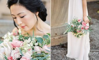 Trang trí tiệc cưới tao nhã với theme màu hồng phấn - Blog Marry