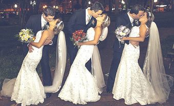 Chị em "sinh 3" kết hôn cùng ngày khiến các chú rể hoang mang vì sợ nhầm lẫn - Blog Marry