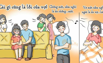 Bộ ảnh CÁI GÌ CŨNG ĐỔ LỖI LÊN ĐẦU VỢ khiến nhiều chị em rớt nước mắt - Blog Marry