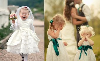 Những khoảnh khắc hài "khó đỡ" của trẻ nhỏ trong đám cưới - Blog Marry