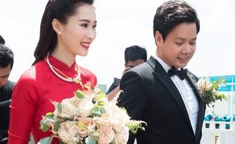 Lễ rước dâu hoa hậu Đặng Thu Thảo và Trung Tín với dàn siêu xe "khủng" - Blog Marry