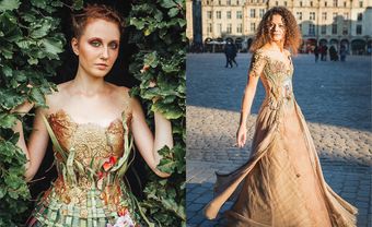 Chiêm ngưỡng BST váy dạ hội từ nguyên liệu tái chế đẹp tựa xứ thần tiên - Blog Marry