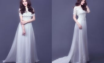 Thướt tha với áo dài cưới cách điệu cho cô dâu hiện đại - Blog Marry