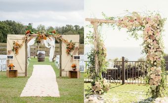 11 mẫu cổng hoa cưới đẹp như lối vào vườn địa đàng lãng mạn - Blog Marry