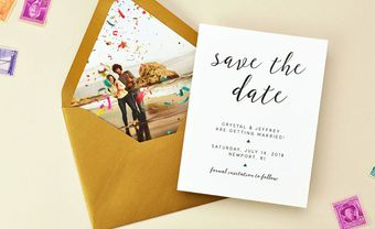 Thiệp save the date giống hay khác thiệp mời cưới? - Blog Marry