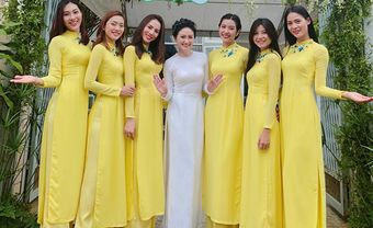 10 chiếc áo dài bưng quả đẹp rạng rỡ cho đám cưới Việt - Blog Marry