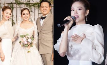 Minh Hằng nổi bật trong đám cưới của em trai ruột - Blog Marry