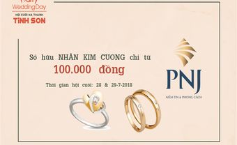 Đấu giá ngược - Mua nhẫn kim cương cao cấp chỉ với 100.000 đồng tại hội cưới Tình Son - Blog Marry