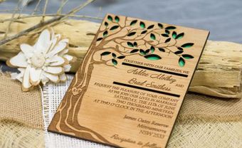 Thiệp cưới độc, lạ bằng chất liệu gỗ cho phong cách cưới mộc mạc - Blog Marry