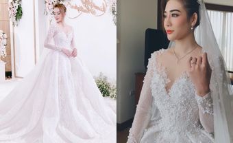 Kim Nhã hóa công chúa với váy cưới đẹp lộng lẫy và kiêu sa - Blog Marry