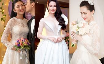 Sao Việt toát lên thần thái "sang chảnh" cùng váy cưới tay dài - Blog Marry