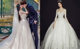 Mê mẩn với nét đẹp tinh khôi của những chiếc váy cưới Hàn Quốc - Blog Marry