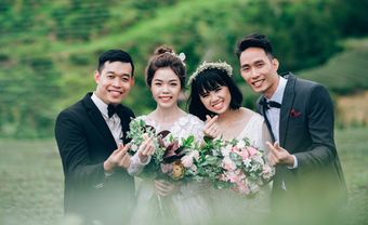 2 cặp uyên ương rủ nhau chụp ảnh cưới tập thể cùng hội bạn thân - Blog Marry