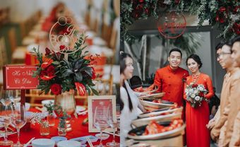 Ngập tràn sắc đỏ cherry trong lễ đính hôn của đôi uyên ương Việt - Blog Marry