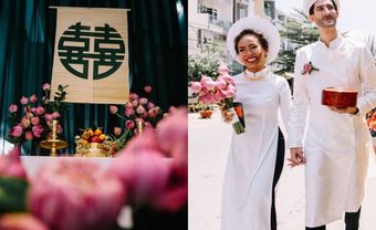 Ngập tràn sắc sen hồng trong lễ vu quy của cặp đôi Tèo - Như - Blog Marry