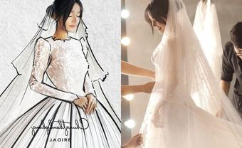 Chiếc váy cưới giấu kín bấy lâu của Nhã Phương đã được tiết lộ - Blog Marry
