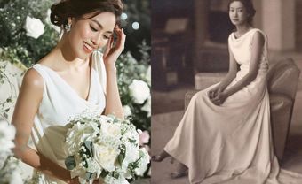 Chiếc váy cưới lấy cảm hứng từ Nam Phương Hoàng hậu của Lan Khuê - Blog Marry